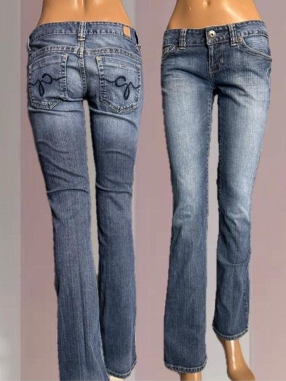 Guess Y2K Low rise bootcut jeans with embroidered details